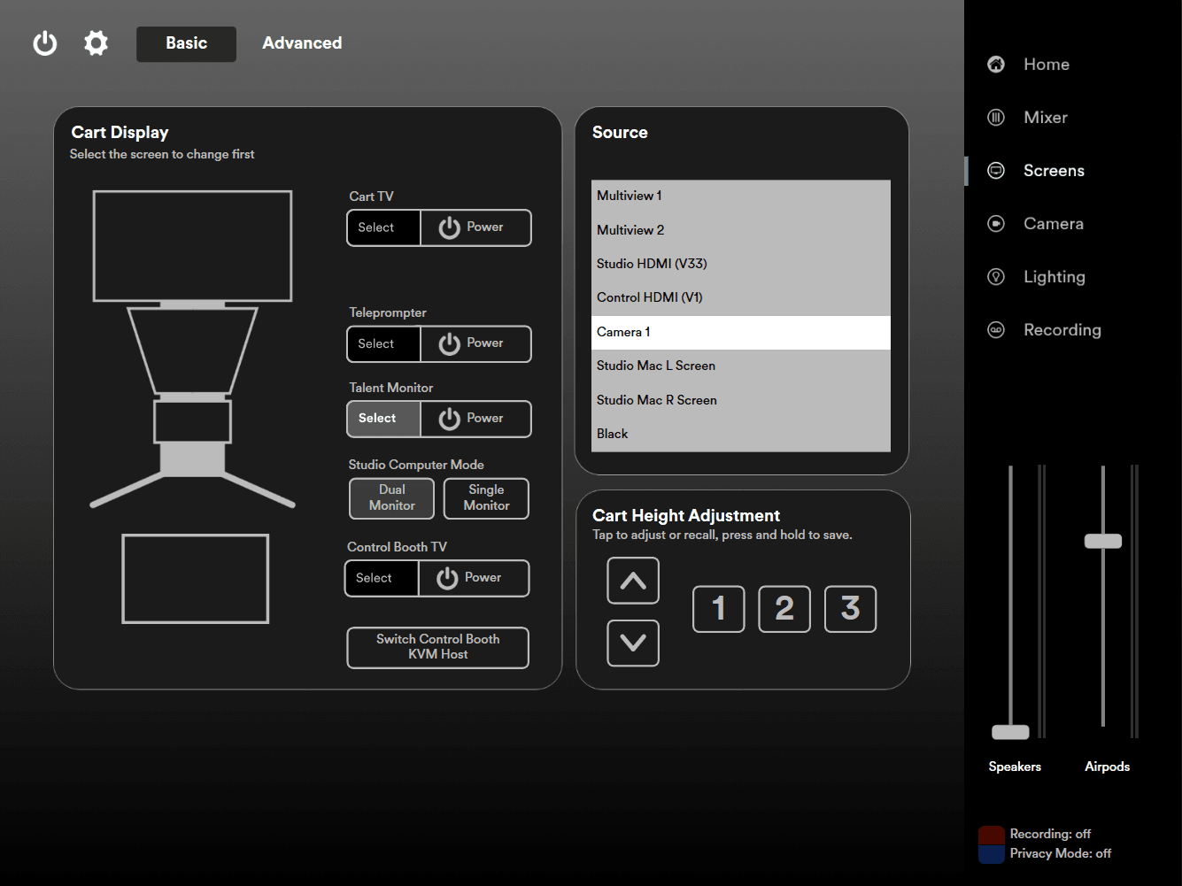 Spotify - Broadcast Studio touch panel interface, image 4